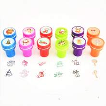 10/20 件圣诞印章套装 - 自墨、各种节日工艺品设计、派对礼品、圣诞礼物雪人、圣诞老人、姜饼人、各种图案卡通涂鸦印章多种风格涂鸦工具学生奖章艺术绘画涂鸦配件生日派对礼物圣诞印章鼓励和表彰印章 - 彩色 - 查看 11