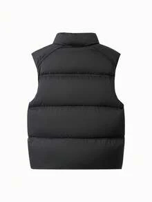 Balabala Áo vest trẻ em BalaOne Thu/Đông 2025, Áo khoác ngoài đồng bộ cho cả bé trai và bé gái - màu đen - Xem 5