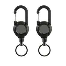 伸缩钢丝钓鱼防丢腕带，户外登山钥匙扣