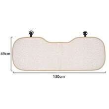 Easypie Selection 1PC Car Seat Cushion Leopard Print Seat Cushion, High-Grade Beige, Universal And Comfortable Non-Slip Car Seat Cover For All Seasons, Simple Car Seat Cushion, Good Gift For Winter, Suitable For Gift Giving