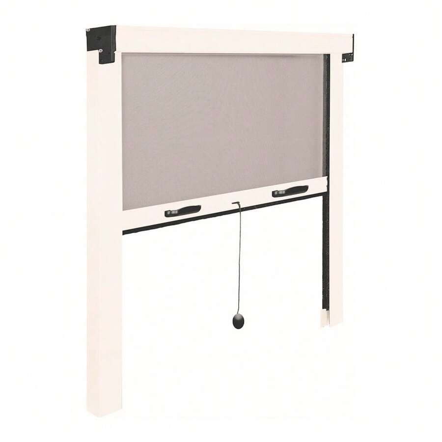 Roll-Up Mosquito Net With Frame 80x140cm Made Of Fiberglass And Aluminum In Black And White - Beige - View 1