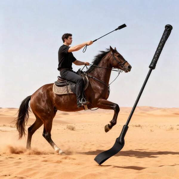 سوط ركوب، سوط تدريب الخيول، إكسسوارات حزام السلامة العامة للتدريب والأداء | سوط كاوبوي غربي بقبضة مريحة، أداة تنظيف الخيول - مناسبة لممارسة ركوب المبتدئين