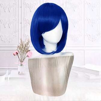 FULCRUM 14 Inch Bob Wig With Bangs For Women - Soft, Easy-Care Synthetic Hair, Perfect For Daily Wear, Cosplay, Party, Work, Christmas & Festivals