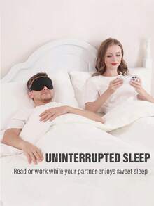 2pcs Side Sleeping Eye Mask, Fully Blackout 3D Sleep Eye Mask, Soft Breathable Unisex Eye Mask, Relaxing Zero Pressure Night Eye Mask, Gift For Partner, Parents, Friends - Multicolor - View 7