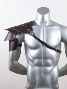 1件中世纪哥特式战士PU胸甲，万圣节和圣诞节角色扮演配饰 - 彩色 - 查看 8