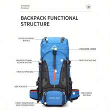 Mochila de camping y senderismo de 70L, gran bolsa de exterior, mochila de nailon para hombres, mochila de escalada, bolsa de viaje deportiva para hombres, 2026