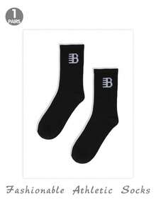 1/3//5pairs Of Sports Simple Style Mid-Calf Socks - Multicolor - View 17