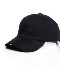 Men Baseball Cap - 黑色上黑色 - 查看 4