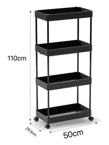 YUQING.FC Crockery Cabinet & Kitchen Storage, Storage Racks - Black - View 10