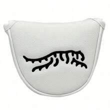 1pc Tiger Golf Protective Cover, Golf Putter Protective Cover; Golf Accessories; Durable Material Provides The Best Protection For Your Golf Club - متعدد الألوان - مشاهدة 5