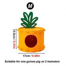 1pc Carrot Shaped Hamster Hideaway House, Fully Enclosed, Windproof & Warm, Suitable For Small Pets, Autumn/Winter - Multicolor - View 25