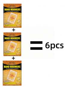 6 piezas, 4 piezas, 2 piezas Calentadores desechables de manos/pies/dedos de los pies, Almohadillas de calentamiento instantáneo, Varillas de calentamiento corporal autoadhesivas universales, Parches de calentamiento de larga duración, Mantiene las manos y los pies calientes, Calentamiento efectivo de 10 horas, Activado por aire, Inodoro, Ingredientes naturales, Parches de autocalentamiento, Regalos de Navidad, Calentadores de manos, Regalos para hombres, Rellenos de calcetines, Calentadores de manos recargables