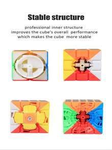 sengso Speed Cube Bundle Of 2x2 3x3 4x4 5x5 Pyramid Smoothly Carbon Fiber Sticker SQ-1 Special-Shaped Adjustable Cube For Kids & Adults Back To School Season Holiday Birthday Gifts