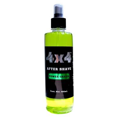 Loción after shave power green 400ml 4X4 Profesional