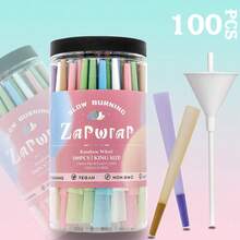 72pcs Colorful Pre-Rolled Paper Cones, Extra Large Ice Cream Flavor Ultra Thin Slow Burning Paper Cones With Loader And Packaging Stick, Heart Pattern - Color - View 7