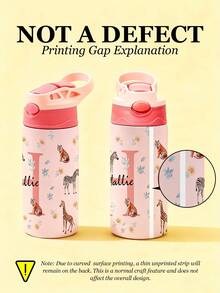 1个定制名字不锈钢水瓶，带硅胶吸管，容量12盎司（350毫升），个性化名字保温杯，个性化不锈钢水瓶，定制名字保温防漏盖，5种颜色可选，不锈钢杯，不锈钢瓶，防漏盖，开学第一天，返校礼物，送给朋友、女儿、儿子的水瓶 - 自訂名稱 - 查看 8