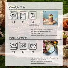 SUNGIVEN SUNGIVEN High Protein Overnight Oats Variety Pack - 7 Flavors Low Sugar High Fiber Instant Oatmeal Health Breakfast Snacks For Gym Office School Trip Kids With Superfoods