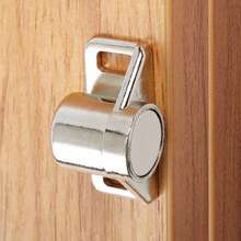 Stainless Magnetic Door Catch Heavy Duty Strong Magnet Cupboard Latch Lock - Silver - View 5