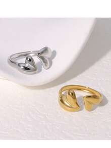 复古珐琅四叶草指节戒指，带全水钻设计，时尚油滴铜戒指