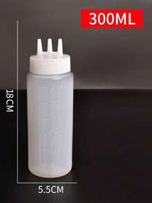 1/2pcs Three Hole Squeeze Bottle For Sauce, Salad Dressing, Kitchen Tool For Baking And Cooking - Multicolor - View 10