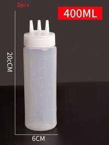 1/2pcs Three Hole Squeeze Bottle For Sauce, Salad Dressing, Kitchen Tool For Baking And Cooking - Multicolor - View 9