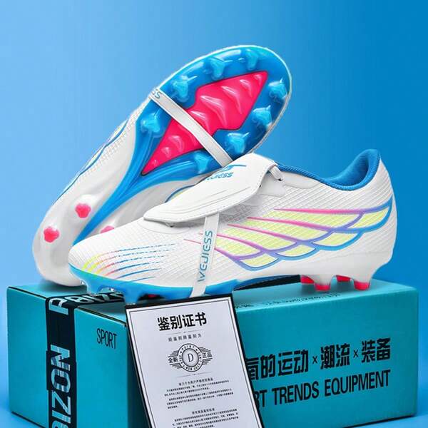 Men Soccer Shoes Sports Society Original Sneaker Comfortable Outdoor Football Shoes Long Spikes TF/FG Resistant Football Boots