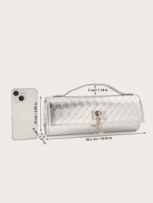 REMANLAND Fashion Shiny Crocodile Pattern Handbag, Luxury Women's New Party Bag Clutch, Exquisite Long Prom Bag, Suitable For Women's Party, Wedding, Dinner, Banquet Evening Bag, Suitable For Party Girls, Ladies, Suitable For Women, Very Suitable For Party, Wedding, Prom, Dinner/Banquet, The Best Gift For Women