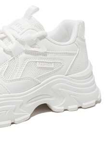 Flipark Platform Old Chunky Sneakers For Women, Thick Sole Casual Sports Small White Shoes, Spring/Autumn 2025