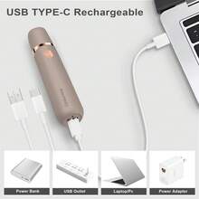 Epilator Conduroma, aparat de tuns sprâncene și față, aparat de ras electric 3 în 1 pentru femei, aparat de îndepărtare a părului facial reîncărcabil și aparat de ras sprâncene, lumină LED încorporată.