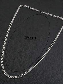 1入組時尚街頭風簡約風格不銹鋼項鏈(至A朋友)