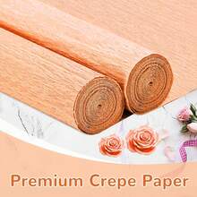 Crepe Paper Streamers 2 Rolls, 10 X 98Inch Crepe Paper Sheets Colourful Paper Flower Wrapping Paper Crafts Birthday Wedding Holiday Party Decorations (Champagne) - 草綠色 - 查看 10