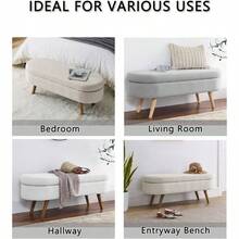 Storage Benches & Ottomans - Beige - View 7
