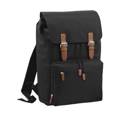 Babybugz Heritage Laptop Backpack Bag (Up To 17inch Laptop) (Black)
