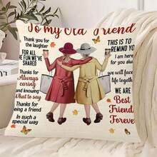 2pcs Plush Decorative Throw Pillow Covers, Double-Sided Printed Cushion Covers, Suitable For Living Room, Sofa, Bedroom, Patio, Car, Office, 18x18 Inches, Pillow Insert Not Included