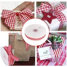EstiloCinta A Cuadros, 50 Yardas, Material Liso, Cinta A Cuadros Rojos, DecoracióN NavideñA, Cruz De Costura, Fiesta De CumpleañOs, Ropa, ArtesaníA, Boda(Red White)VersióN Mejorada