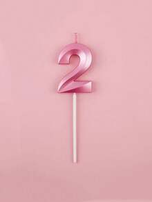 1 件贝壳形状生日蜡烛，数字 0-9 蜡烛，适用于生日派对蛋糕装饰，返校情人节 - 粉色 - 查看 14