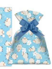 50 Metallic Gift Bags 25x35cm For Children - Little Sheep - View 3
