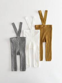 3条装婴儿打底裤，柔软舒适，儿童紧身裤/裤子 - 彩色 - 查看 14