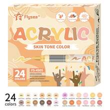 1pc Dual-Tip Acrylic Marker Pen, 24 Colors Student Art Professional Soft Brush Tip Painting Pens, Durable High-Quality Coloring Markers, Blendable Quick-Dry Filling Pens, Non-Bleed Graffiti Pens, Highlighters, Hand-Drawn Pens, Watercolor Pens, Holiday Card Painting Supplies - Soft Tip Marker Pen - View 13