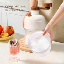 Large-Capacity Shaved Ice Machine And Snow Slush Machine, Multi-Functional Manual Milkshake Machine, Ice Crusher, Ice Maker, Suitable For Making Shaved Ice, Snow Cones, Snow Slush, Etc. For Summer Parties And Kitchen Use (With An Attached Mold)
