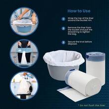Pack Of 40 Commode Liners With Absorbent Pad Odorless Disposable Bags Universal - Default - View 5