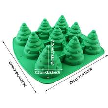 Christmas Tree Silicone Mold - Non-Stick Easy-Release Bakeware For Cakes, Pies, Soaps, Candles, Ice Cubes - Holiday Baking, Party Favors - Oven And Freezer Compatible - Perfect For Christmas, Halloween, Easter, Thanksgiving, And More - Kitchen And Dining Essential