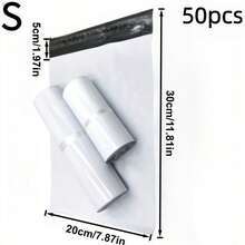 10pcs White Express Bags, Mailing Pouches - Suitable For Clothing, Personal Item Storage, Logistics, Mailing, Portable Packaging Bags, Multi-Purpose Bags, Holiday Gift Bags