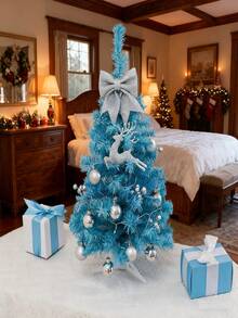 1 pezzo Albero di Natale artificiale di alta qualità da 60 cm, facile da montare, con base inclusa, in materiale PVC, sottile e salvaspazio, adatto per decorazioni natalizie domestiche e per ufficio, decorazioni festive, esposizioni stagionali, alberi tradizionali, decorazioni di alta qualità, foglie realistiche, costruzione durevole, mini albero di Natale da scrivania, decorazione natalizia perfetta per feste in famiglia