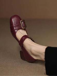 Tacones de aguja con punta afilada, con lazo de cristales brillantes, de tacón alto y suela deslizante, para mujer