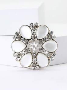 水钻圣诞雪花胸针 - 精致的圣诞节别针，适合女士中性节日宴会服装配饰/朋友聚会徽章礼物 - 聖誕雪花 - 查看 25