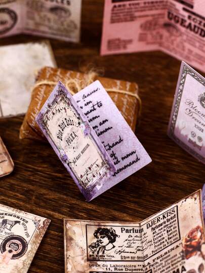 20 piezas de pegatinas mecánicas, Serie Susurros de Libros, pegatinas divertidas y creativas para manualidades y scrapbooking