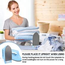 Plug-In Mini Electric Iron, With 1 Pad, Mini Heat Press Machine For Crafts Quilting, Travel, Sewing Accessories, Portable Heat Transfer Press Machine, Suitable For T-Shirts, Shoes, DIY Crafts, Hot Press Transfer Printer, Small Iron, Small Appliances - View 4