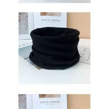 Thermal Lined Neck Warmer, Solid Color, Windproof, Thermal, Unisex, Autumn/Winter