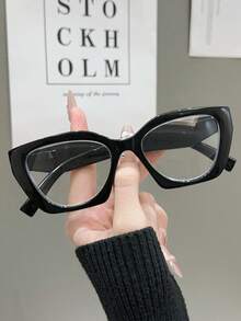 1 件/3 件 PC（聚碳酸酯）女士几何框架老花镜，Y2K 休闲日常时尚阅读和使用智能手机必备 - 白色 - 查看 14